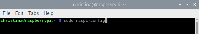 sudo raspi-config